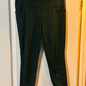 Lole Women's Dark Green High-Waisted Leggings Sz Large